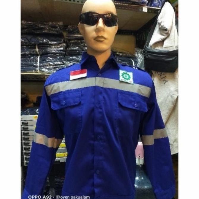 baju kerja safety Lengan panjang + Bordir