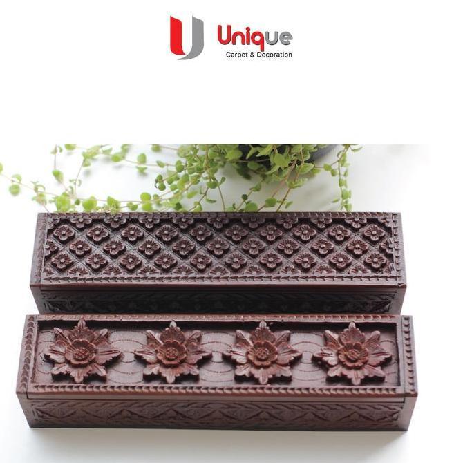 Kotak Wadah perhiasan / Tempat Perhiasan Ukir Antik Etnik