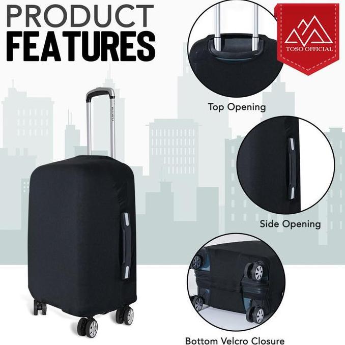 Ihappy- Sarung Pelindung Koper Elastis Luggage Cover Bag Sarung Koper Tas