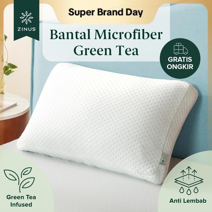 Sleep- Bantal Zinus Micro Fiber Green Tea Memory Foam Bed