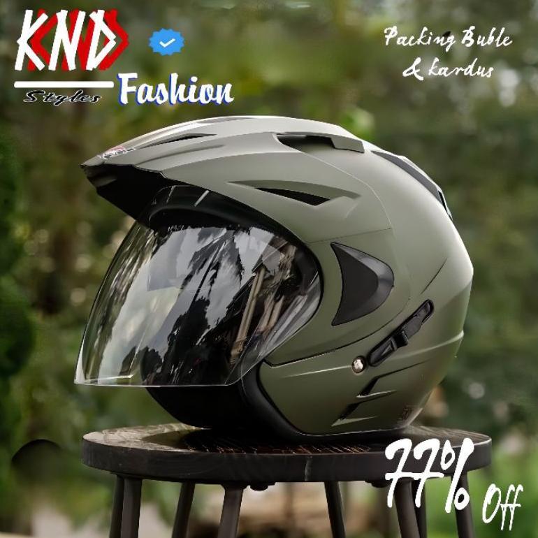 Helm Ink Ykt Double Visor Original SNI  - Helm Premium Dewasa Pria Wanita , Motocycle