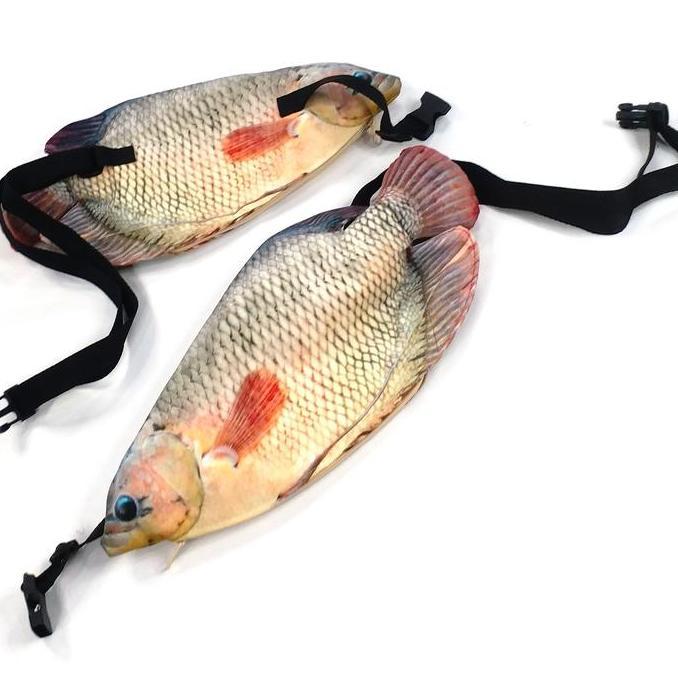 Ihappy- Tas Selempang Punggung Dada Ikan Gurame Gurami Untuk Travel Canvas Tas Buckle Bumbag