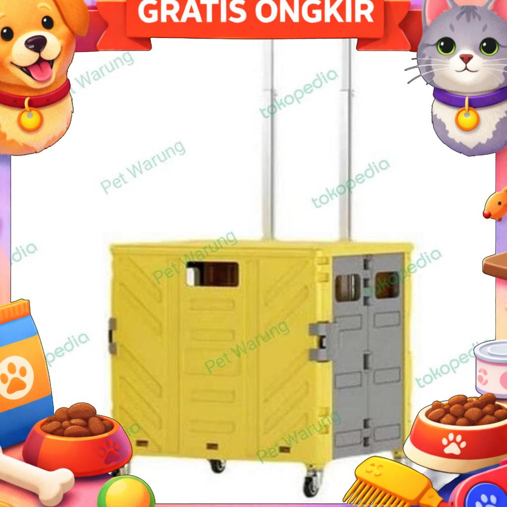 Pet Stroller Troli Anjing Kucing Hewan
