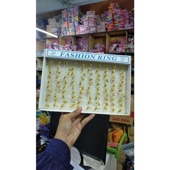 Terpopuler- Cincin Anak Emas Mainan Isi 100 Pcs Kecil