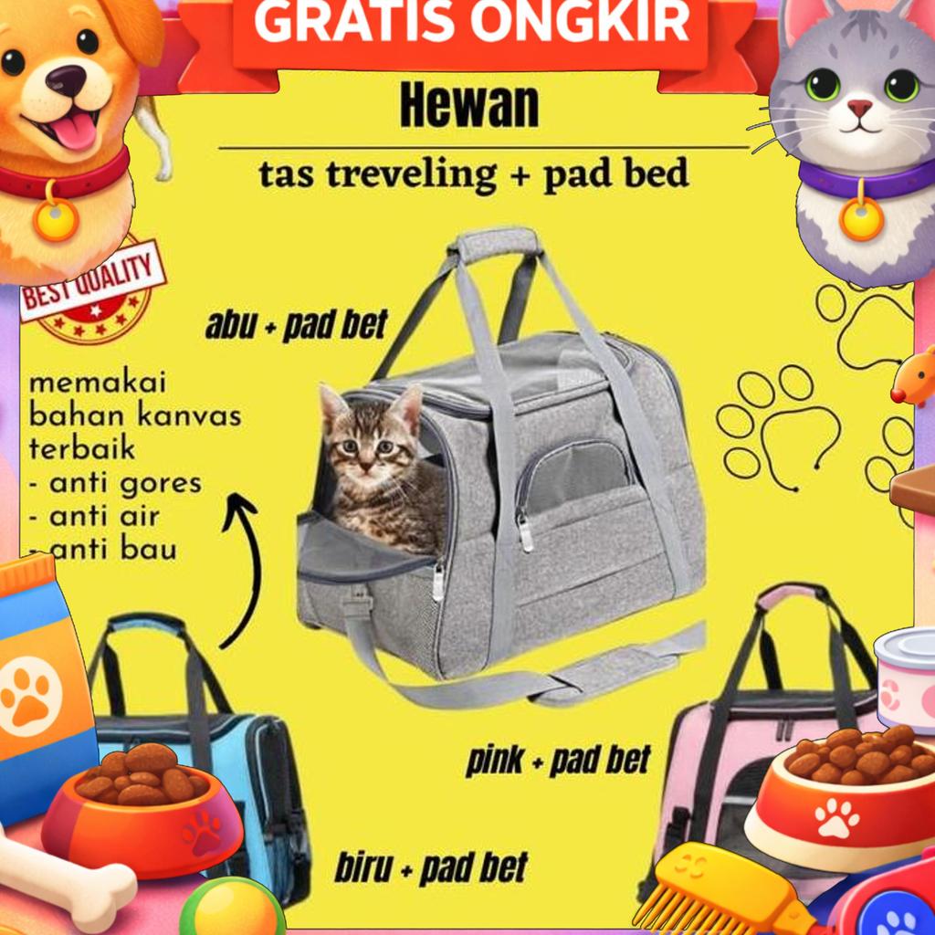 Pet Carrier Tas Hewan Tas Traveling Hewan Tas Travel Anjing Kucing Dan Hewan Kecil Lannya