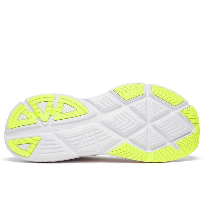 SEPATU RUNNING SAUCONY GUIDE 18 - WHITE/PEEL