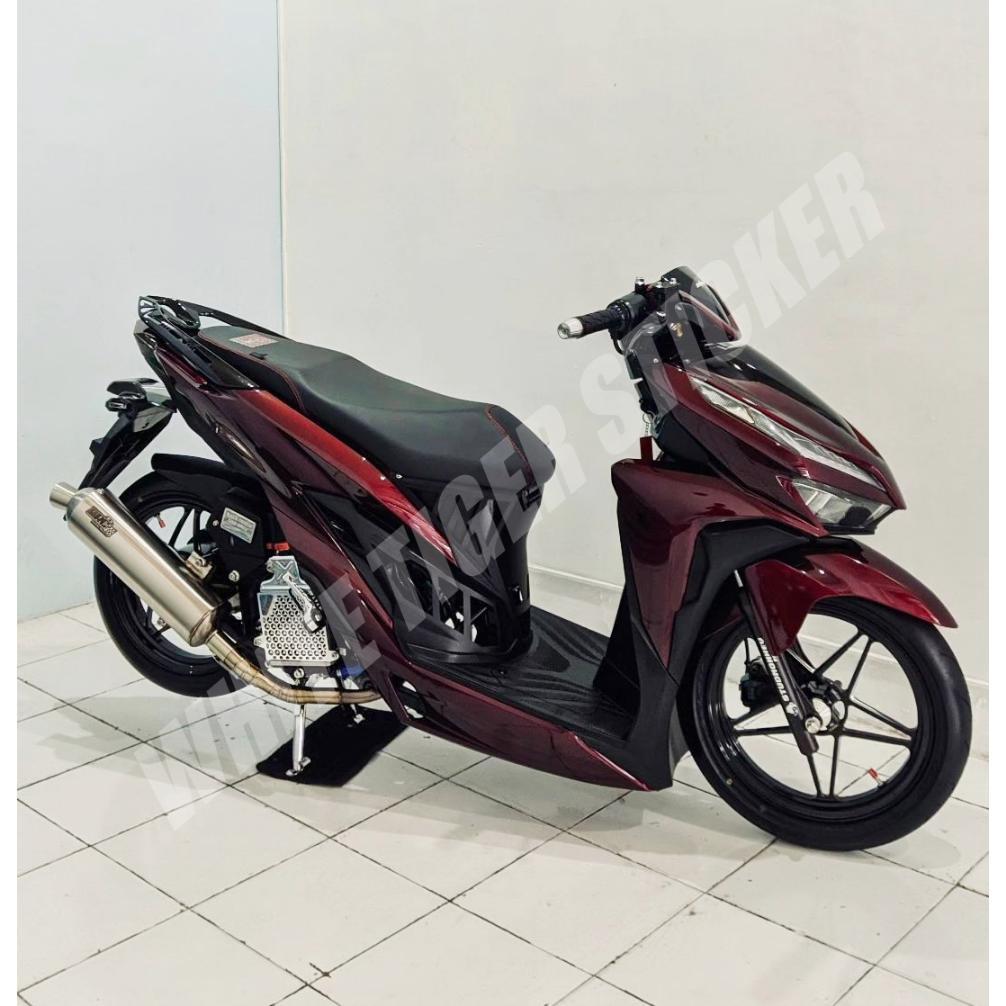 WAJIB PUNYA` SKOTLET STIKER MOTOR DARK RED METALIK CANDY SKOTLET MERAH TUA METALIK CANDY SCOTLITE DA