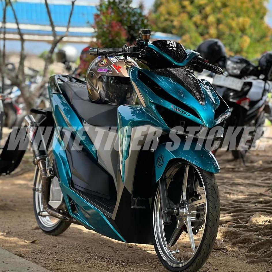 READY STOCK` SKOTLET STIKER MOTOR BIRU TOSCA METALIK CANDY SKOTLET BIRU TOSCA CANDY SCOTLITE BIRU TO