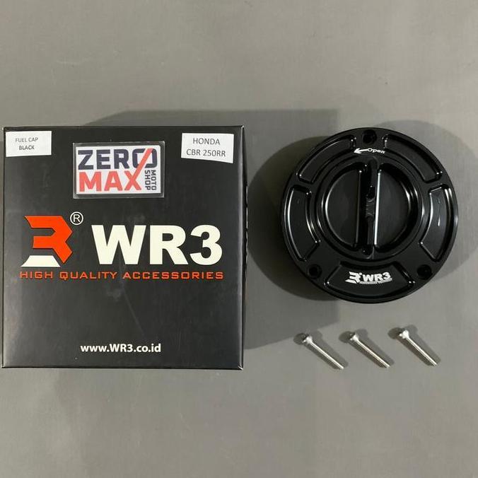 '' FUEL CAP TUTUP TANGKI WR3 CBR 250RR CBR 250 RR CBR250RR BLACK HITAM *