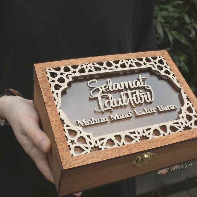 KOTAK HAMPERS LEBARAN / RAMADHAN BOX / IDUL FITRI KOTAK KAYU