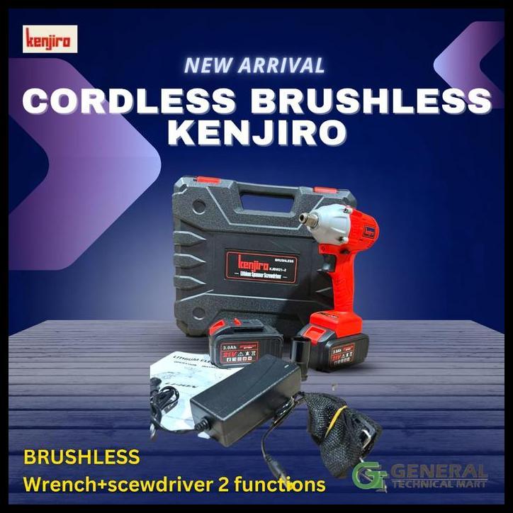 BEST DEAL CORDLESS BRUSHLESS IMPACT WRENCH MESIN IMPACT PEMBUKA BAUT- KENJIRO 