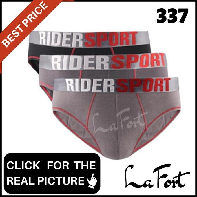 Cod,Bisabanget- Celana Dalam Rider Sport 337 Pria Ori Cd Underwear Cowok Berkualitas