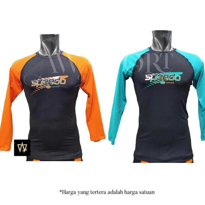 Baju Renang Speedo Lengan Panjang Size M L XL / Baju Renang Pria