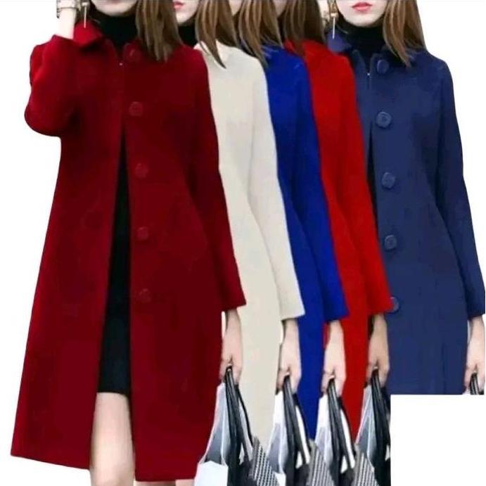 Termurah Atasan Wanita Longcoat Blazer Cardigan Outer Casual Hitam Panjang Cewek Oversize Linen Park