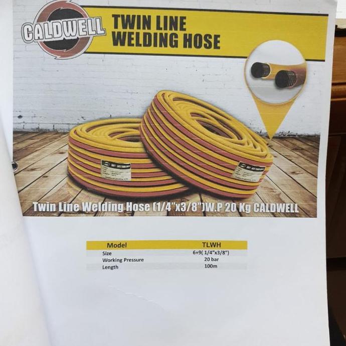 Weldeflow- Caldwell Selang Las Double / Selang Blender Las / Selang Double Las