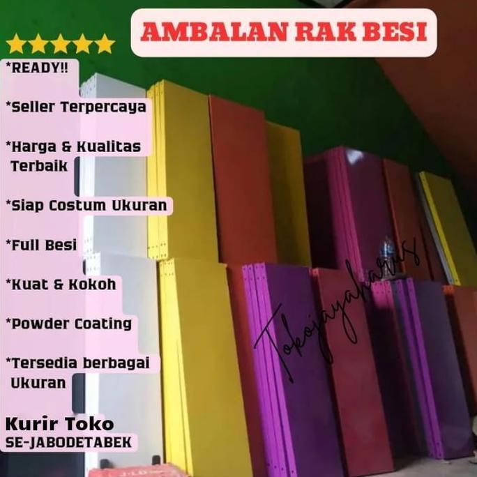 Blokx- Ambalan Rak Besi Siku Serbaguna / Ambalan Besi Siku Lubang