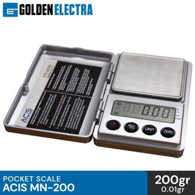 Thebest- Timbangan Digital Mini Emas Batu akik, ACIS / MN-200 Pocket Scale