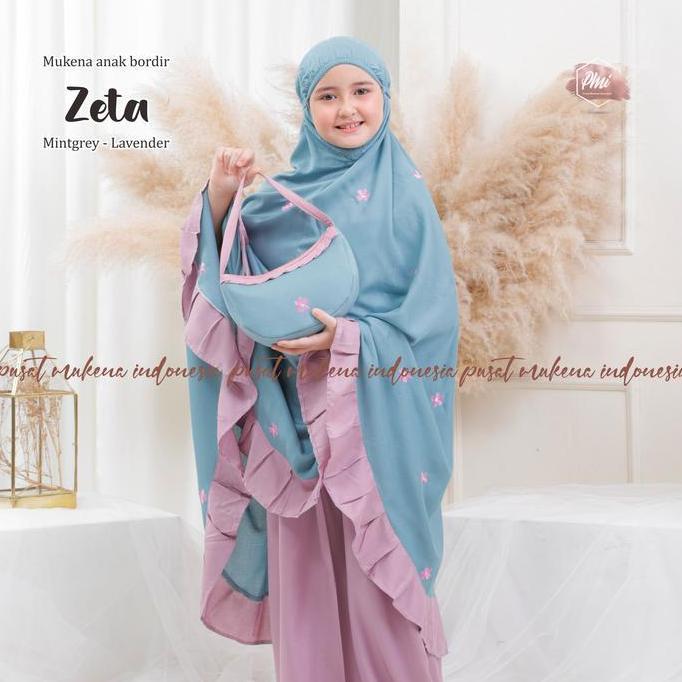 DISKON MUKENA ANAK TANGGUNG RAYON BORDIR ZETA