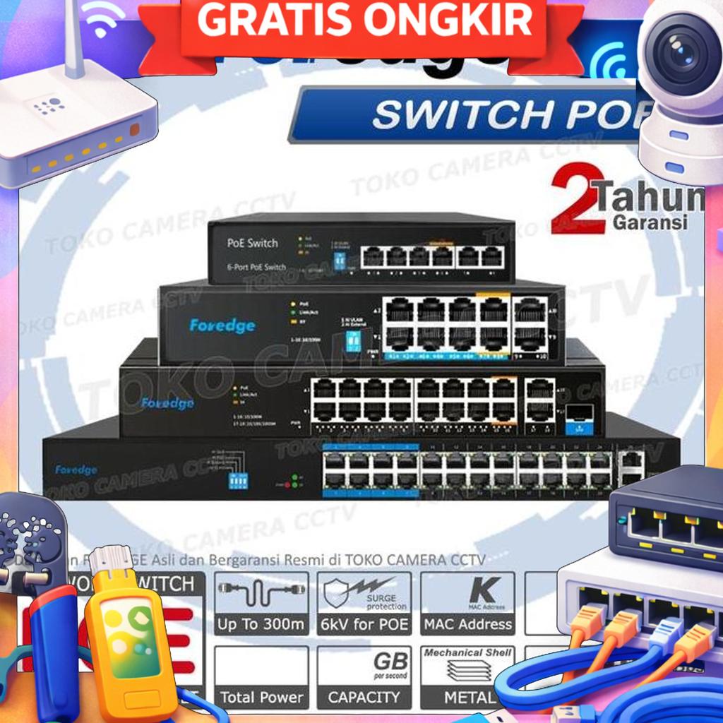 Switch Poe Cctv Unmanaged Ip Camera Poe 2 Uplink