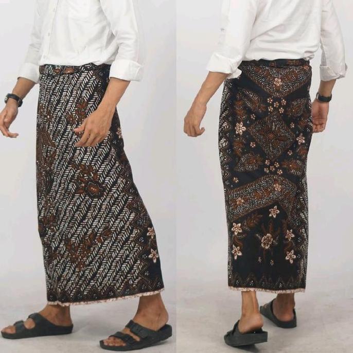 BEST SELLER SARUNG BATIK GUS IQDAM TERBARU PRINTING GOYOR TEBAL PRIA MUSLIM MOTIF SERIES WARNA HITAM