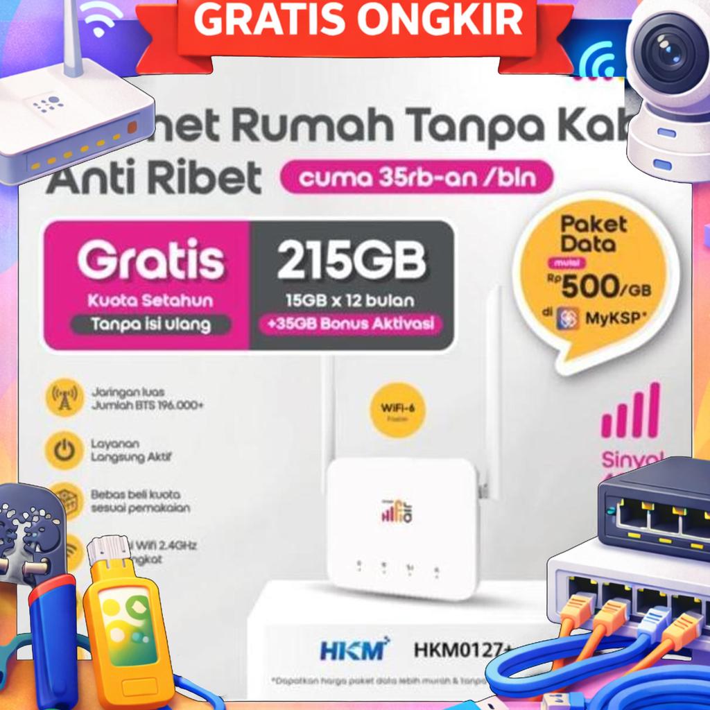 Modem Mifi Wireless Router Hkm0126 Orbit Star Lite 4G Lte 150Gb