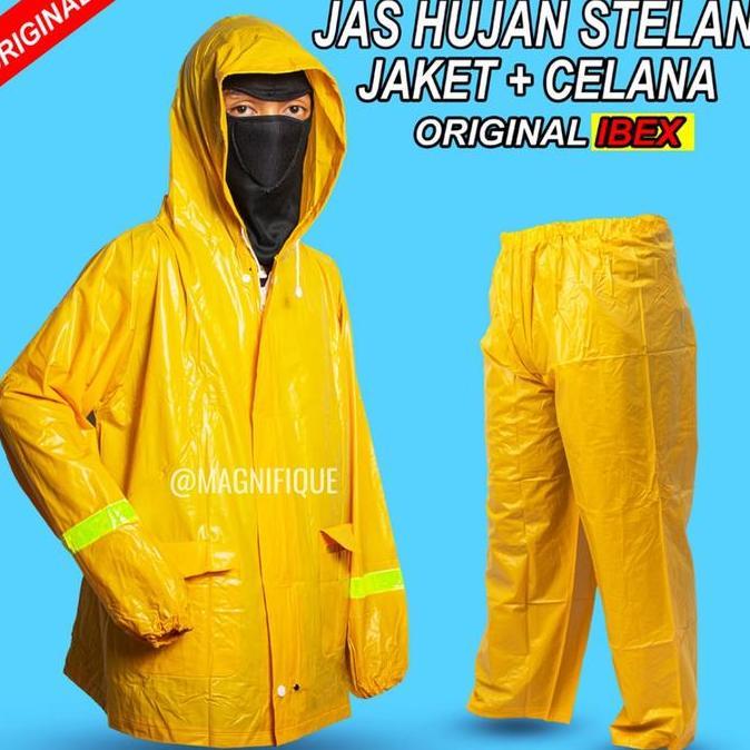 Mantel Hujan Jas Hujan Proyek Tebal Jas Hujan Pria Tebal bahan karet Jas Hujan Jaket Celana Jas Ujan