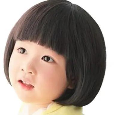 Wig Rambut Anak Cewek Cowok / Wig Rambut Anak Pendek Panjang Hitam Lucu / Rambut Plasu Anak Aksess F