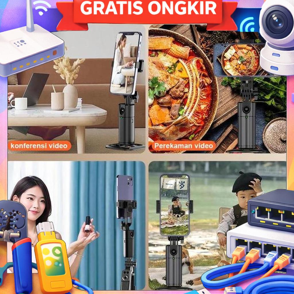 Gimbal Stabilizer Hp Auto Face Tracking Gimbal Handphone Stabilizer Hp Gimbal Kamera 360