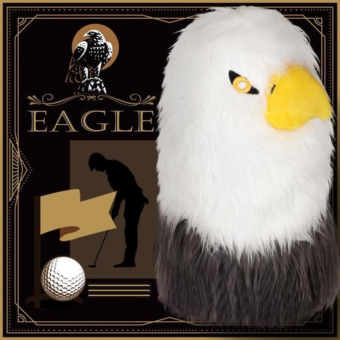 Golf Bald Eagle HYBRID Plush Cover - Golf Head Cover Bald Eagle Sarung Pelindung Stik Golf untuk Hyb
