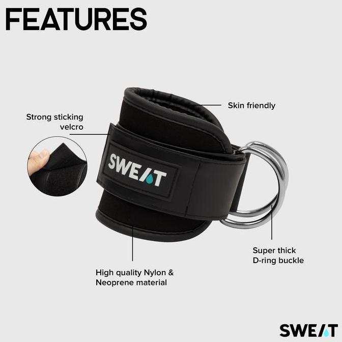 SWEAT SECURE STRIDE ANKLE STRAP | ANKLE SUPPORT UNTUK OLAHRAGA ANGKAT (TERBAIK) (TERBARU) (TERMURAH)