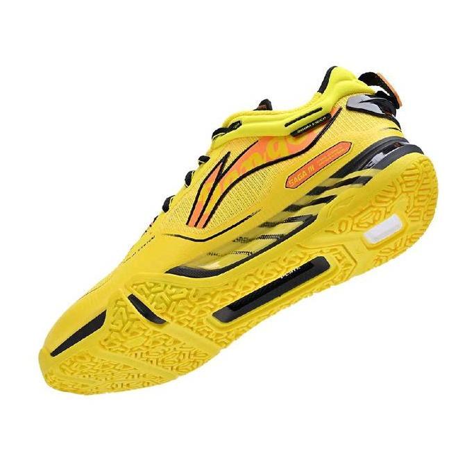 New Limited Sepatu Badminton Lining Saga III Pro / Saga 3 Pro AYAV001 Neon Industry Yellow (TERBAIK)