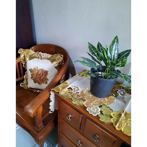 Sarung Bantal Kursi Set Bordir Import
