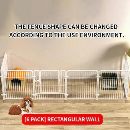 Kandang Hewan Pagar Besi Large Size Pet Cage Anjing Kucing Kandang Pagar Portable  120*60*60*cm