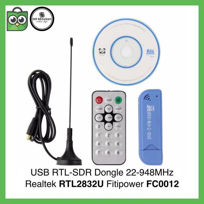 USB RTL-SDR Dongle RTL2832U FC0012 Software Defined Radio RTLSDR