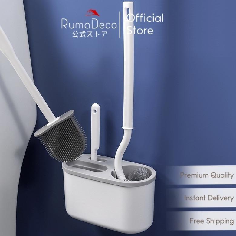 RUMADECO Sikat Wc Pembersih Kamar Mandi 3in1 | Toilet Brush Set