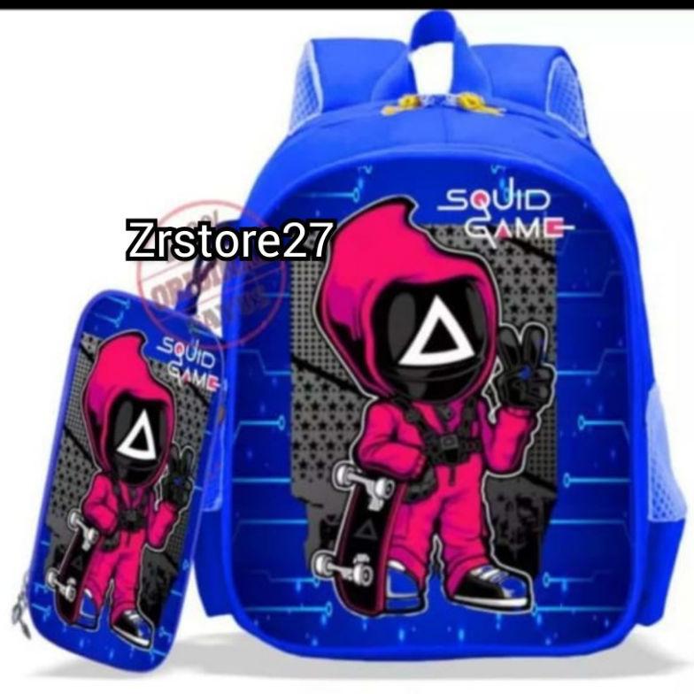 Grade Ori Tas Sekolah Anak Laki Laki Tk/Sd Squidgame