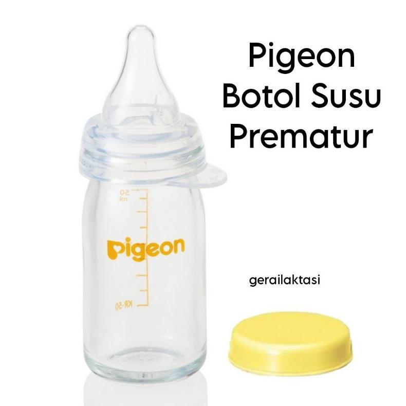 Premium Pigeon Botol Susu Bayi Prematur - Botol Kaca Dan Dot Khusus Bayi Prematur