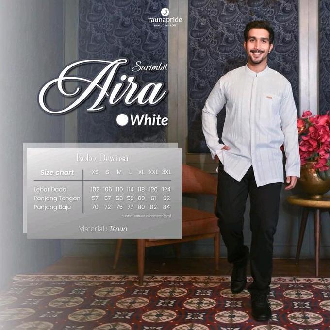 Promo Aira White Sarimbit Raunapride Lebaran  Couple Keluarga I Baju Putih Couplean Keluarga  Muslim