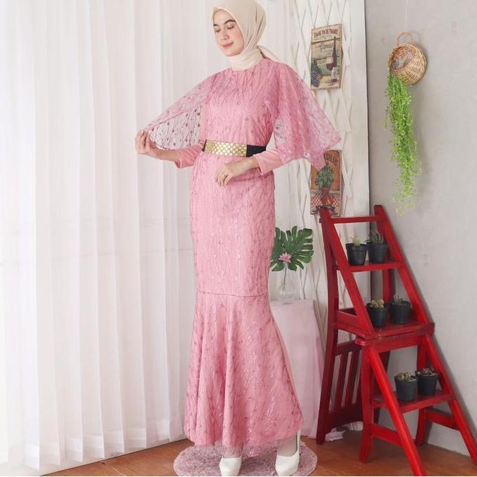 Sale #205 ,Gamis Duyung Scuba Import Kombinasi Tile Gliter Import Premium Free Belt #Fashion Gamis M