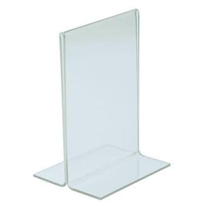 acrylic tent holder T / akrilik tent card A5 tempat brosur Meja / 3mm