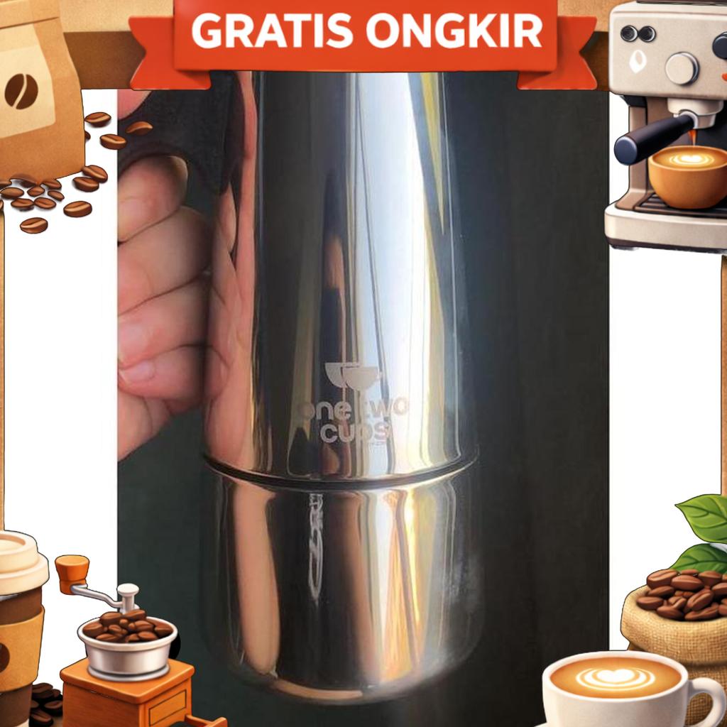 Pot Espresso Maker Coffee Maker Stovetop Stainless Steel Cup Espresso Coffee Machine Maker Mesin Tek