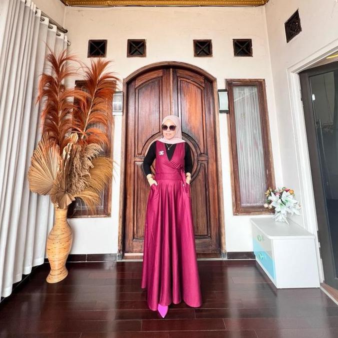 Sale Allena Overall Dress Wanita By Astan Overall Katun Muslim Gamis Dewasa