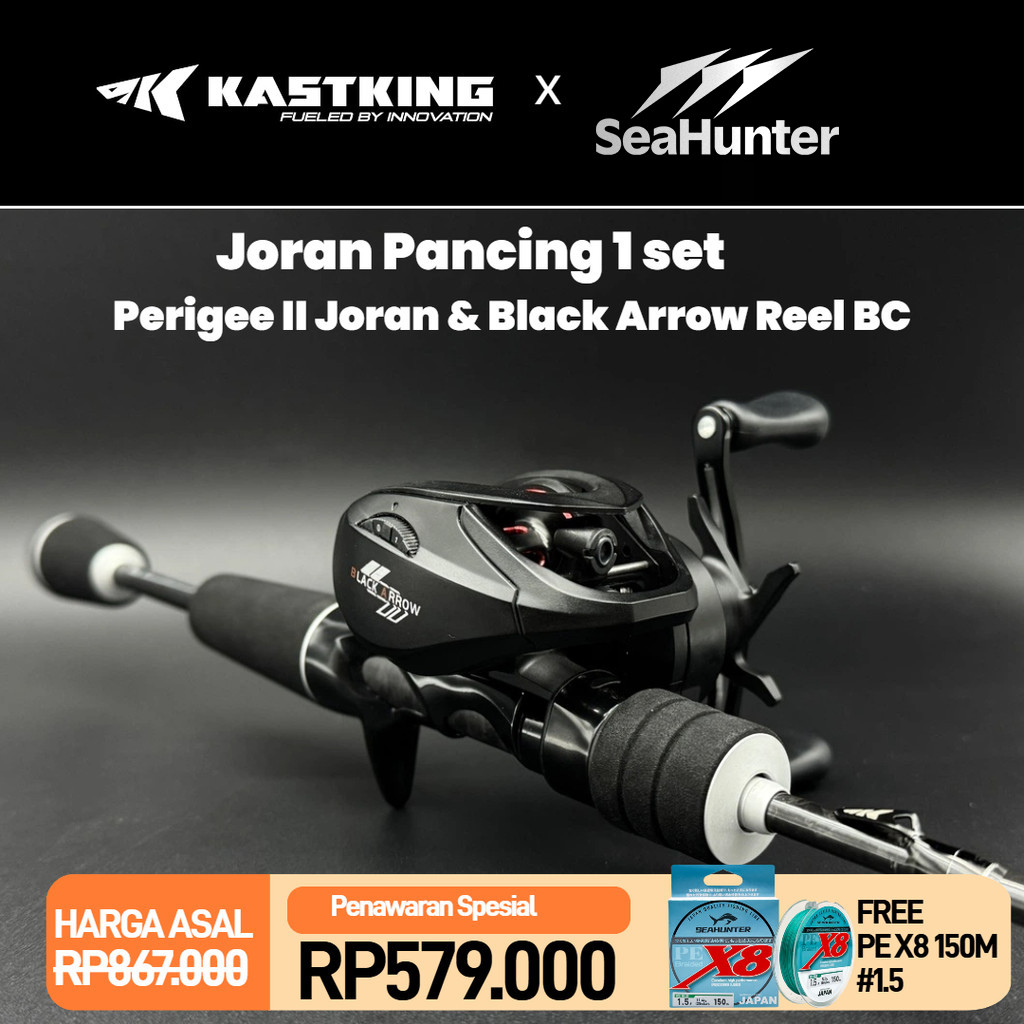 [OFFICIAL] SeaHunter x KASTKING Joran Pancing 1 SET= Perigee II Joran UL Power Rod+Black Arrow BC Re