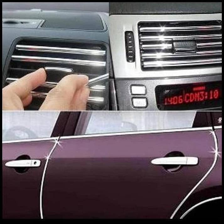 BEST DEAL LIST PINTU DEKORASI CHROME (4 MTR) MOBIL HONDA CITY