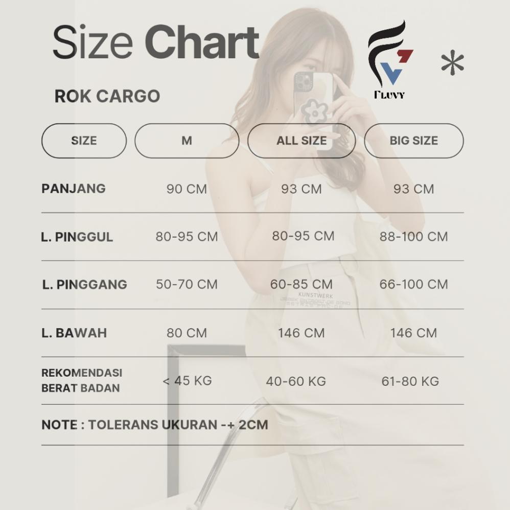 HOT ITEM FLUVY - MOLINA Skirt - Rok Wanitan Panjang - Rok Kerja Wanita - Rok Anti Kusut