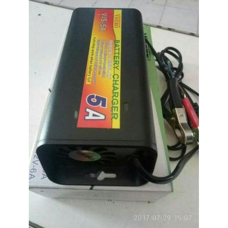 Charger Aki Visero 5 Ampere - Smart Fast Charger otomatis