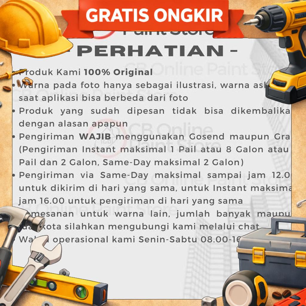 Cat Tembok Mowilex - Hitam E-200 - Galon