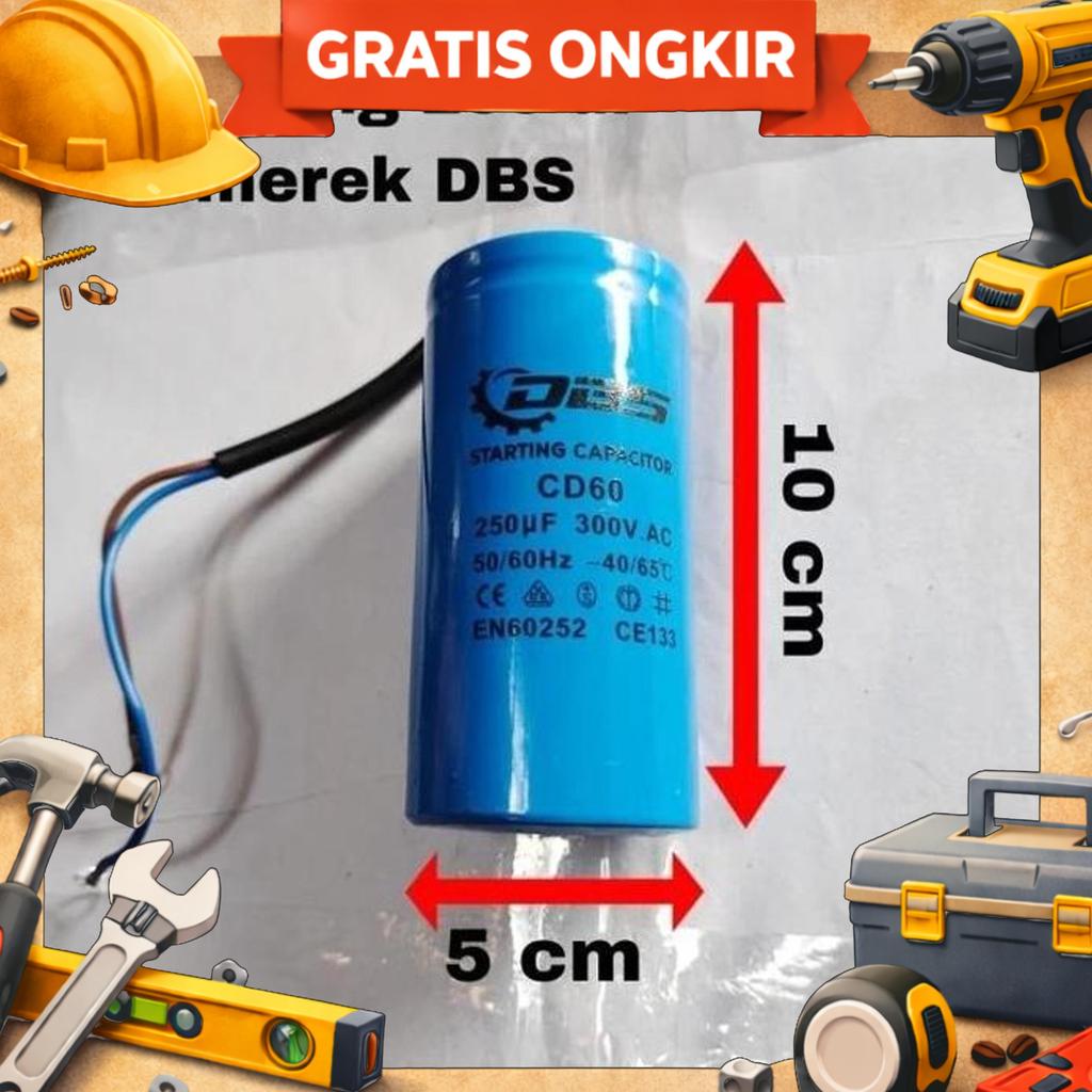 150Uf / 200Uf / 250Uf/ 300UfCd60 Kapasitor Motor Starting 450V