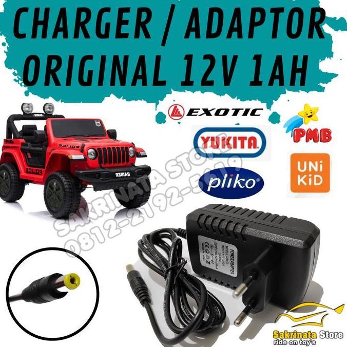 Charger/Adaptor mobil mainan aki