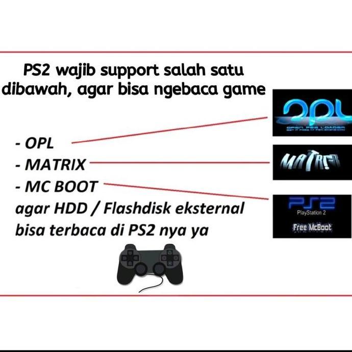 Flashdisk PS2 Kompatibel Matrix/MCBoot Aksesoris Konsol PS2